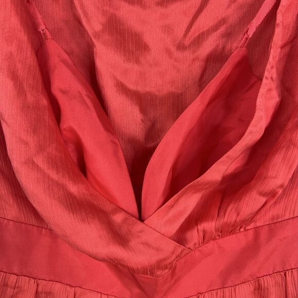 Lilly Pulitzer Dress Womens Size 6 Red Ruffle Feminine Romantic Resort Pockets - Picture 6 of 16